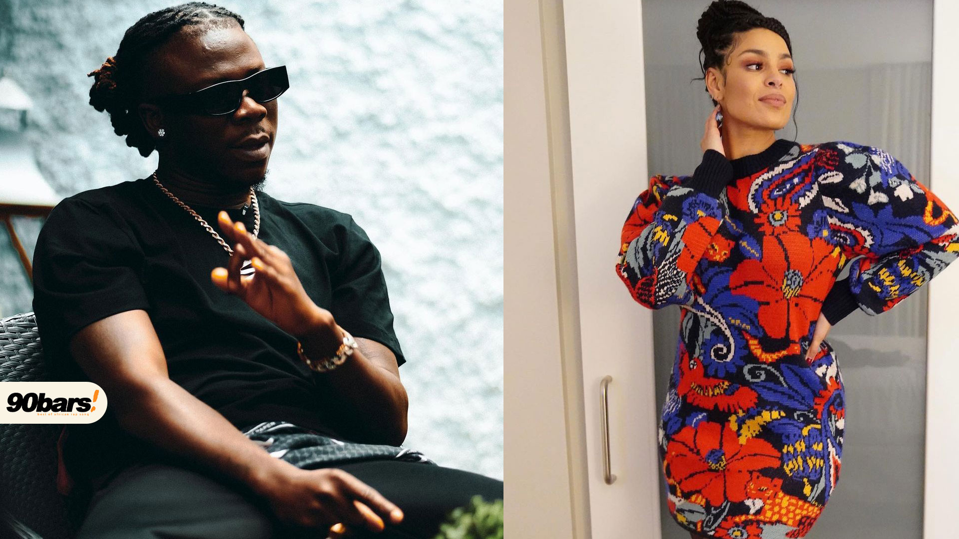 Stonebwoy Collaborates With American Singer Jordin Sparks In The Studio.