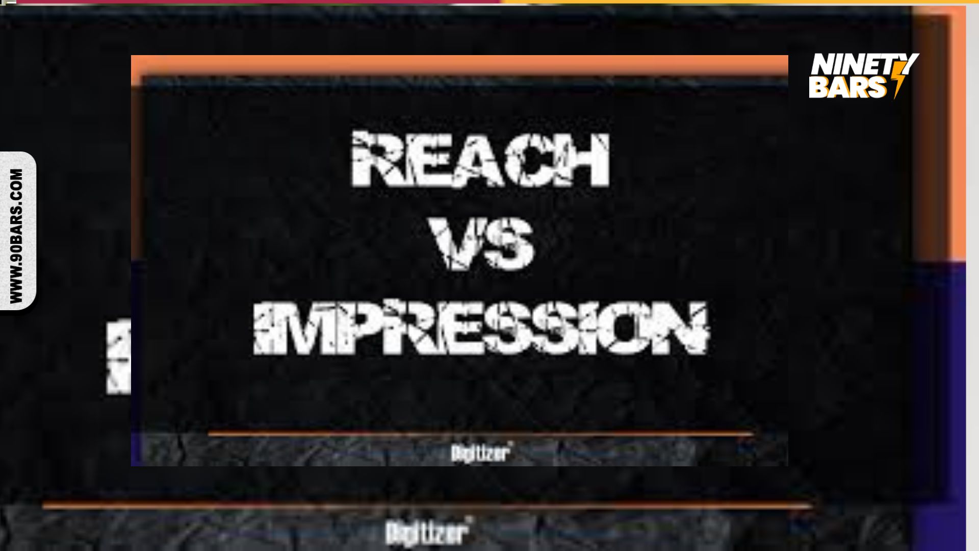 What's the definitional difference between reach and impressions?
